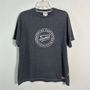 Triumph Worlds Fastest Motorcycle Rally Gray Short Sleeve T-Shirt Women's Large